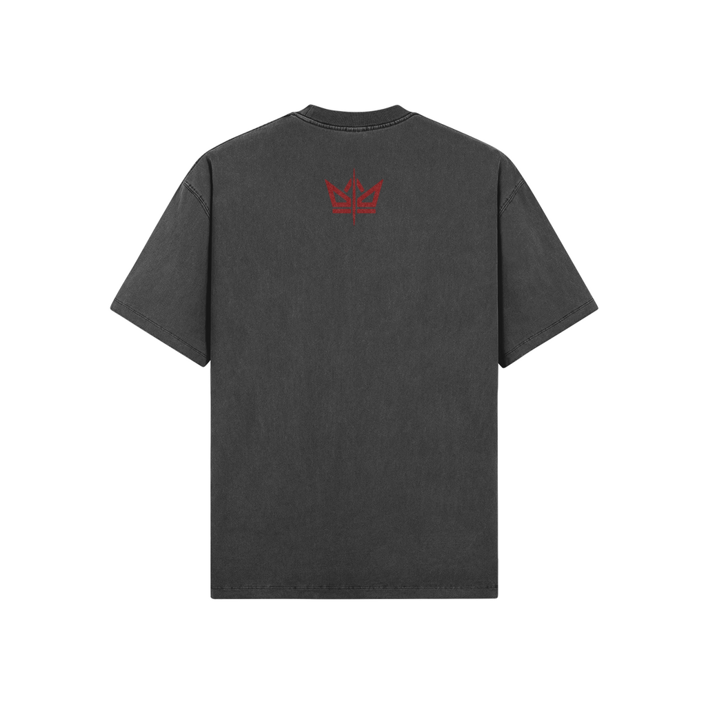 Unisex Oversized Washed Crew Neck T-shirt