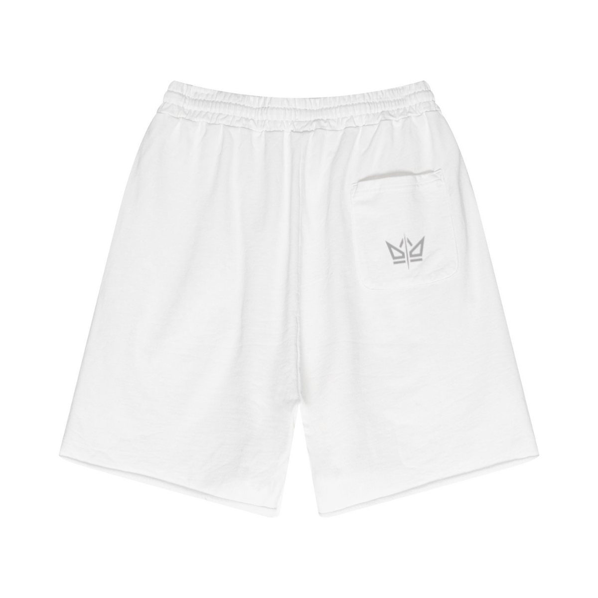 330GSM Unisex 100%Cotton Beefy Fabric Handcrafted Distressed Shorts Beige