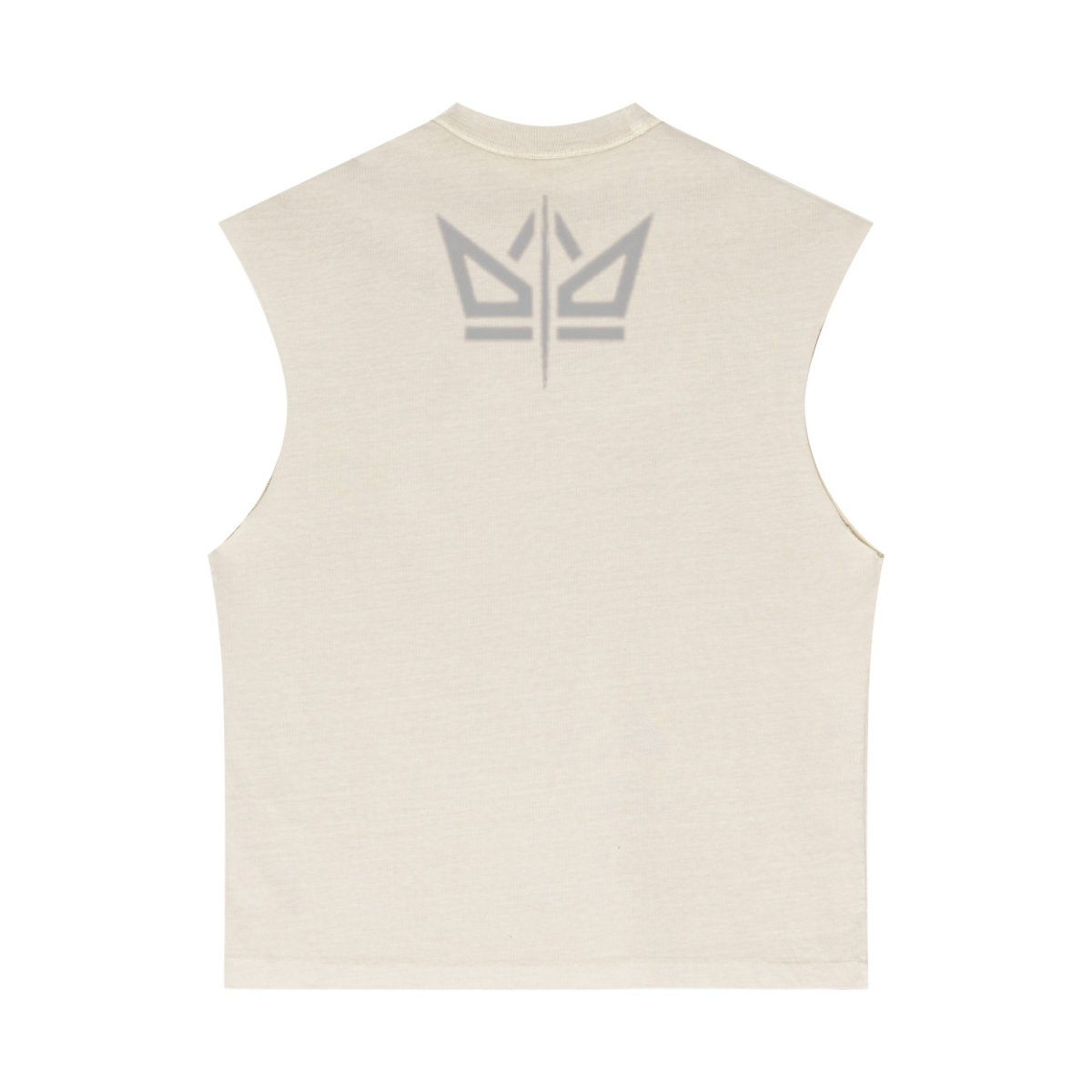 275GSM Unisex Vintage-Wash 100% Cotton Plain Tank Top Almond Grey